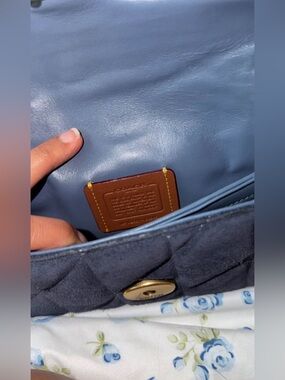 Authentic Coach 19 suede Tabby (Blue)
